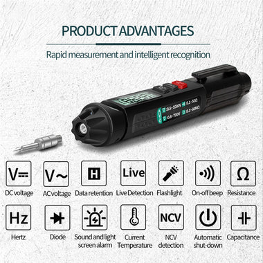 ANENG A3007/A3008 Digital Multimeter Auto Intelligent Sensor Pen Tester