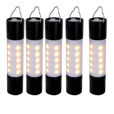 10pcs USB Rechargeable Hanging Flashlight Zoomable Torch