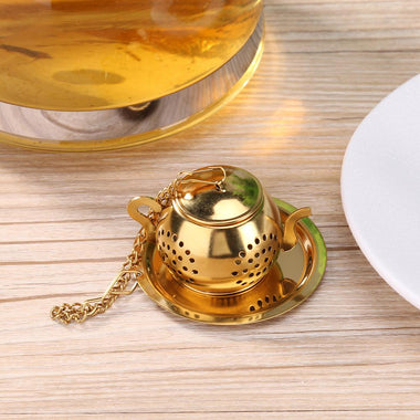 Stainless Steel Teapot Shape Tea Infuser Spice Flower Tea