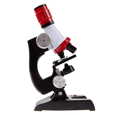 Kids Microscope Kit Science Lab LED 100-1200X Biological Microscope