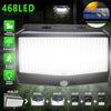 468 LED Solar Powered Outdoor Garden Landscape Mounted Lamp