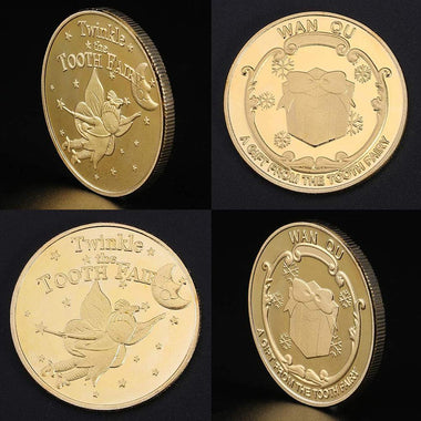 Gold Plated Commemorative Coin Tooth Fairy Coin