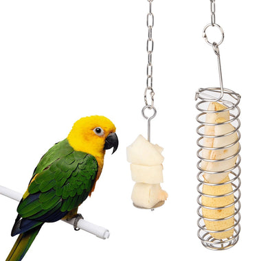 Stainless Steel Birds Food Holder Support Parrot Fruit