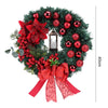 Christmas Wreath with Lights Artificial Hanging Ornaments