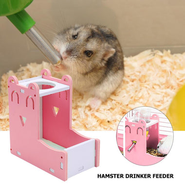 Hamster Automatic Water Fountain Drinker Food Feeder