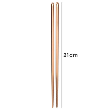 1 Pair Stainless Steel Chopsticks