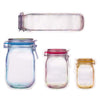 Zip Mason Jar Bottles Seal Storage Bags