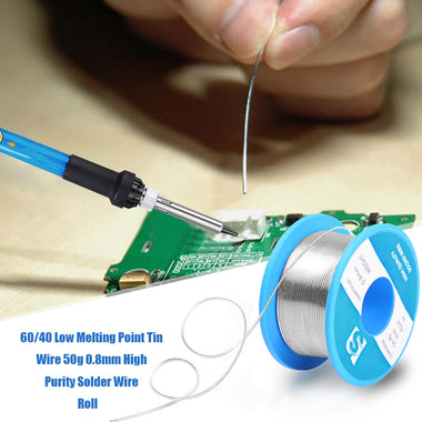60/40 50g 0.8mm High Purity Solder Wire Roll Low Melting Point