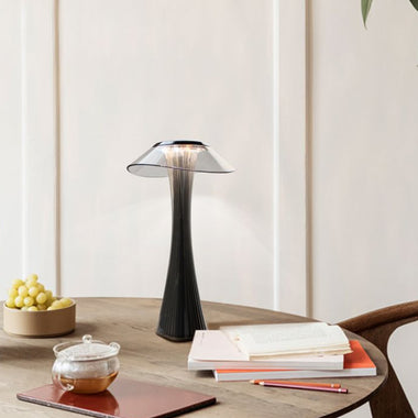 10 LED USB Rechargeable Slim Waist Shape Desk Lamp