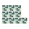 Ceramic Tile Stickers 10pcs 10x10cm 3D Mosaic Wall Sticker