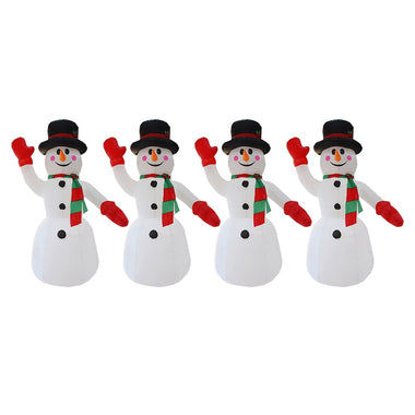 LED Light Inflatable Model Christmas Snowman Colorful Rotate