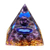Energy Generator Orgone Pyramid Amethyst Peridot Healing Natural Crystal
