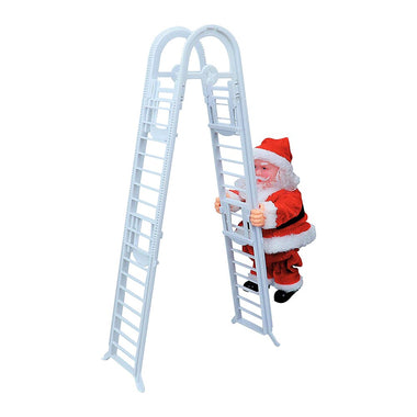 Electric Santa Claus Climbing Ladder Singing Jingle Bells Electric Toy