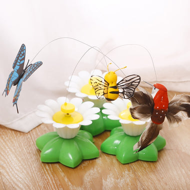 Automatic Bird Colorful Butterfly Teaser Cat Toy