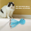 Cat Toy Octopus Woven By Paper Rope Scratch-resistant Pet Playing Toy