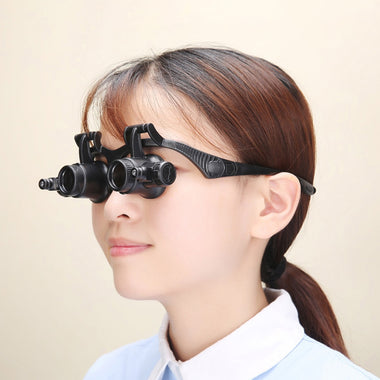 Magnifier Magnifying Glasses Watch Repair 10X 15X 20X 25X Dual Eye