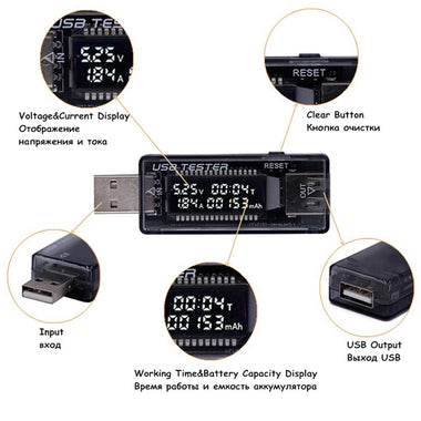 USB Tester DC Digital Voltmeter Ammeter