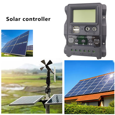 12V/24V Auto Solar Power Charging Controller with Light Time