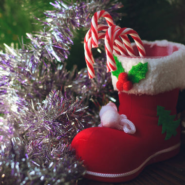 Christmas Stockings Presents Basket Snacks Pen Container Xmas Tree