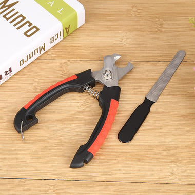 Pet Cat Dog Nail Clipper Cutter With Sickle Stainless Steel