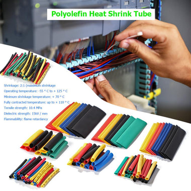 164pcs Thermoresistant tube Heat Shrink wrapping kit