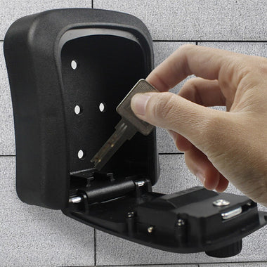 Key lock box wall-mounted plastic key safe weatherproof