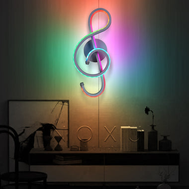 Modern LED Musical Note Wall-Mounted Lamp