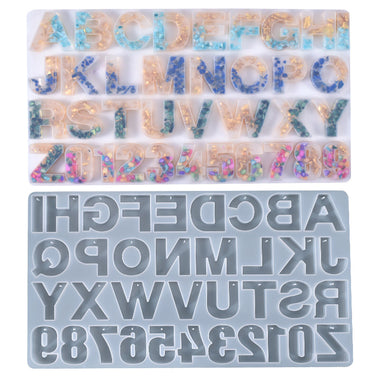 Alphabet Resin Molds Kit DIY Resin Art Craft