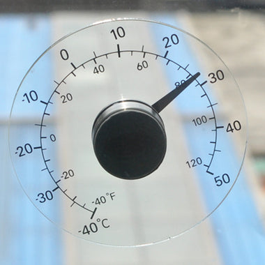 Thermometer Temperature Transparent Clear Outdoor Window Thermometer