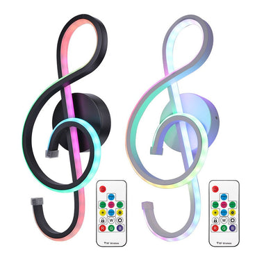 Modern LED Musical Note Wall-Mounted Lamp
