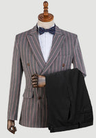 Striped Thickening Fashion Men Suits