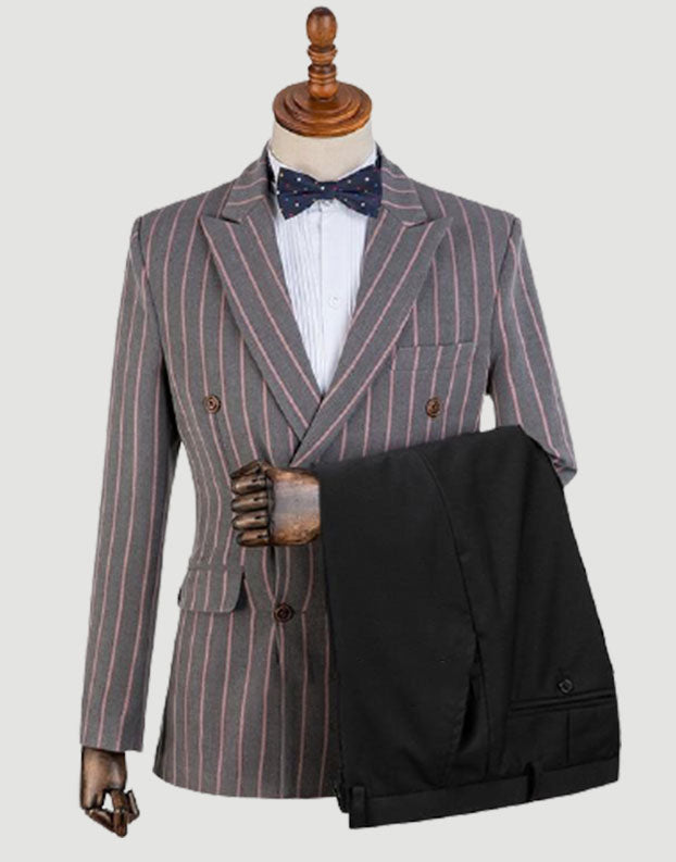 Striped Thickening Fashion Men Suits