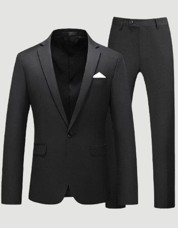Button Pure Casual Men's Suits