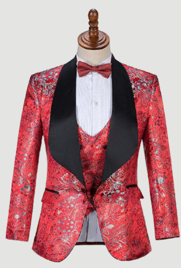 Single breasted stage party wedding tuxedo blazer set
