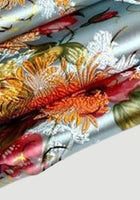 2 pieces shawl lapel luxury flower printed groom tuxedos for wedding