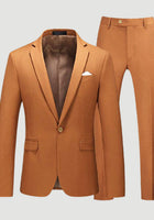 Button Pure Casual Men's Suits