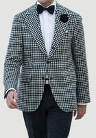 Wedding suits houndstooth jacket with pant