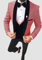 Hounds Tooth Blazer Prom Suit For Men