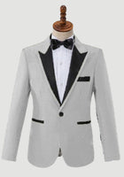 Peak Lapel Groom Wedding Tuxedos 2 Pieces