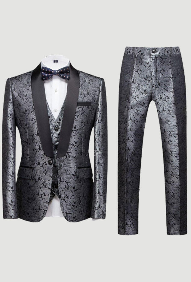3 pieces Italian Design Smoking Tuxedo Suit Set
