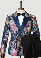 Groom men wedding tuxedo shawl lapel Suits