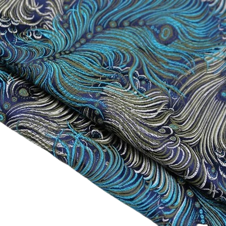 Men luxury peacock feather pattern blazer Suits