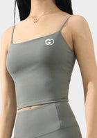 Sexy Thin Shoulder Strap Letter Yoga Vest Top
